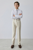 Bild in Galerie-Betrachter laden, Boys Beige Formal Pants
