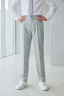 Boys Light Grey Formal Pants