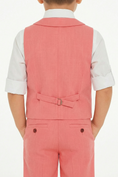Bild in Galerie-Betrachter laden, Boys Coral Linen 2-Piece Suit

