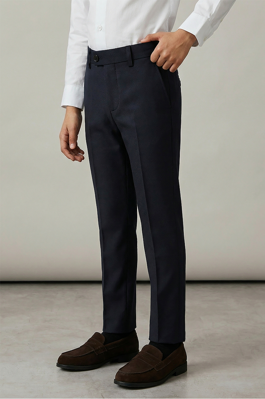 Boys Classic Dress Pants Tailored Formal Trousers