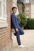 Bild in Galerie-Betrachter laden, Boys Classic Navy Blue 2-Piece Suit with Notch Lapel
