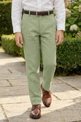 Bild in Galerie-Betrachter laden, Boys Sage Green Linen 2-Piece Suit with Notch Lapel
