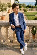 Bild in Galerie-Betrachter laden, Boys Classic Navy Blue 2-Piece Suit with Notch Lapel
