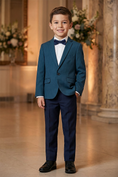 Gallery viewerに画像を読み込む, Boys Teal Notch Lapel Jacket
