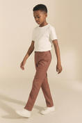 Load image into Gallery viewer, Boys Rust Slim Fit Dress Pants
