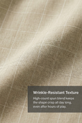 Load image into Gallery viewer, Boys Beige Pinstripe Dress Pants
