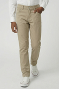 Load image into Gallery viewer, Boys Khaki Dress Pants for Formal Occasions with Tailored Fit
