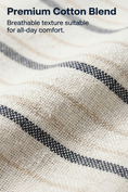 Load image into Gallery viewer, Boys Striped Linen Blazer for Weddings with Notch Lapel
