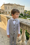 Bild in Galerie-Betrachter laden, Boys Light Grey Vest & Trousers Set
