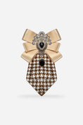 Load image into Gallery viewer, Boys Houndstooth Bow Rhinestone Bow Tie
