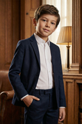 Bild in Galerie-Betrachter laden, Boys Navy Classic 2-Piece Suit
