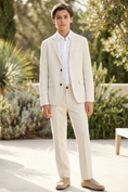 Load image into Gallery viewer, Boys Ivory Classic 2-Piece Suit

