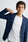 Load image into Gallery viewer, Boys Navy Casual Suit Jacket
