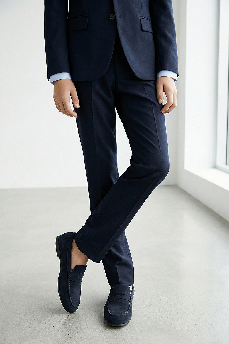 Boys Navy Classic Jacket & Pants 2-Piece Suit