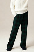 Load image into Gallery viewer, Boys Green And Black Checkered Trousers
