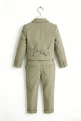 Bild in Galerie-Betrachter laden, Boys Sage Green Linen 3-piece Suit

