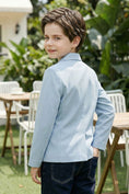 Bild in Galerie-Betrachter laden, Boys Sky Blue Blazer for Casual Garden Weddings
