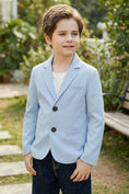 Bild in Galerie-Betrachter laden, Boys Sky Blue Blazer for Casual Garden Weddings
