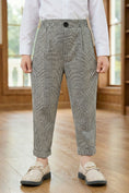 Load image into Gallery viewer, Boys Houndstooth Plaid Trousers
