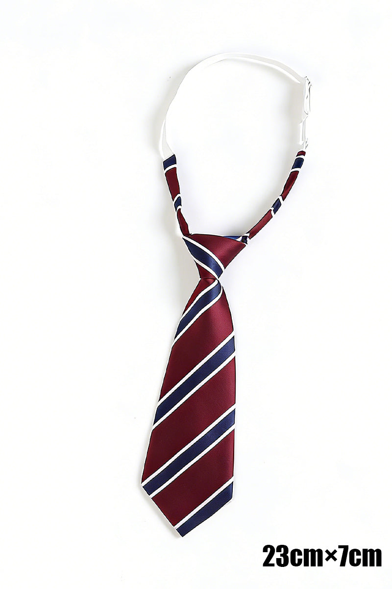 Boys Classic Color-blocked Striped Tie
