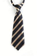 Boys Classic Color-blocked Striped Tie