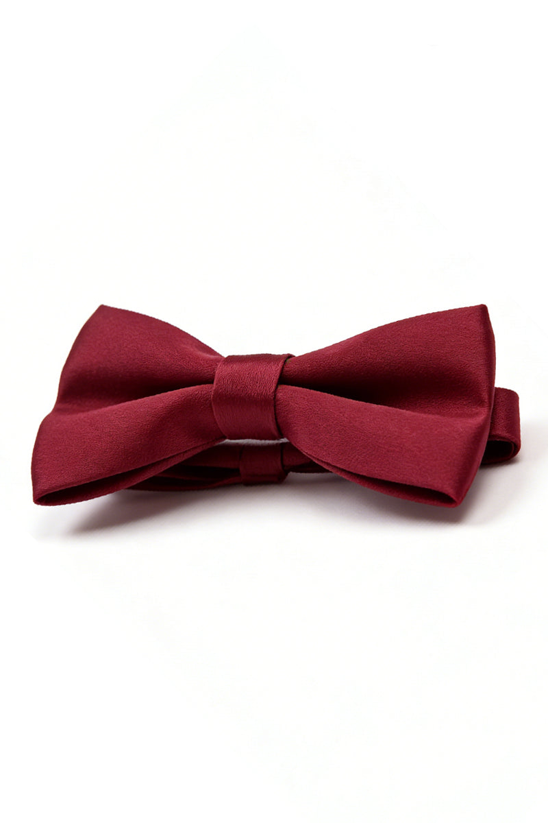 Boys Burgundy Bow Tie