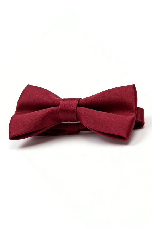 Boys Burgundy Bow Tie
