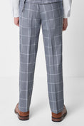 Load image into Gallery viewer, Boys Grey Checkered Tailored Trousers
