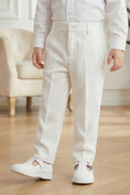 Load image into Gallery viewer, Boys White Checkered Trousers
