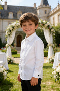 Load image into Gallery viewer, Boys White Formal Dress Shirt
