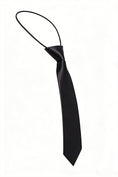 Load image into Gallery viewer, Boys Black Pre-tied Necktie
