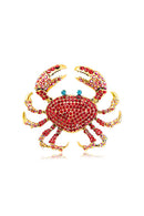 Boys 3A CZ Stone Crab Brooch