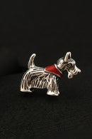 Boys Schnauzer Dog Brooch