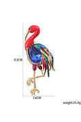 Cargar la imagen en la vista de la galería, Boys Rhinestones Flamingo Brooch
