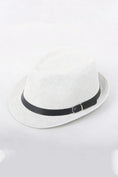Cargar la imagen en la vista de la galería, Boys Straw Belt Buckle Decorative Sun Hat
