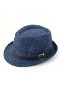 Cargar la imagen en la vista de la galería, Boys Straw Belt Buckle Decorative Sun Hat
