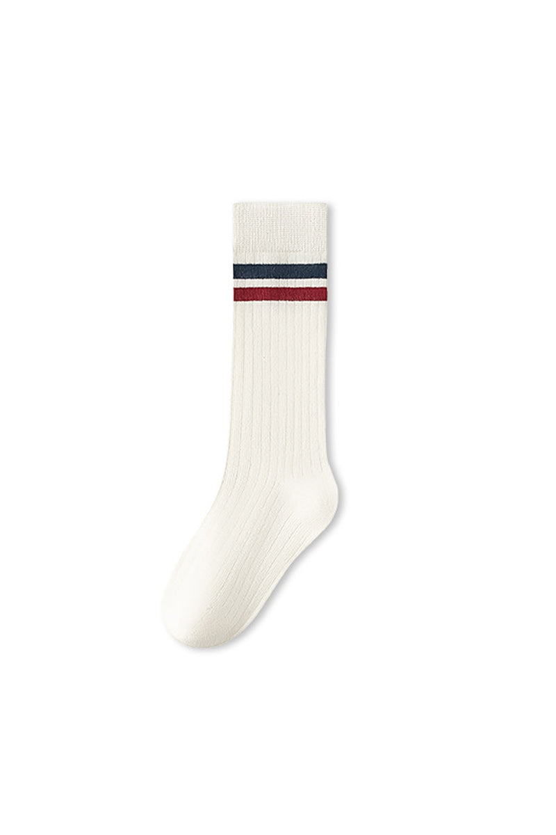 Boys 6-10 Year Striped Ribbed Socks