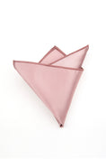 Load image into Gallery viewer, Boys Dusty Rose Satin Pocket Square
