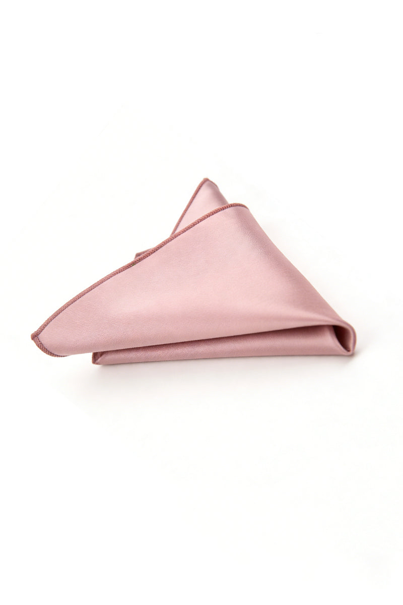 Boys Dusty Rose Satin Pocket Square