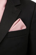 Load image into Gallery viewer, Boys Dusty Rose Satin Pocket Square
