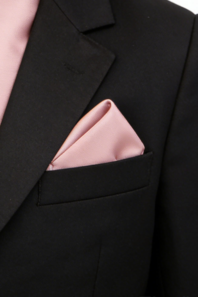 Boys Dusty Rose Satin Pocket Square