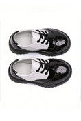 Load image into Gallery viewer, Boys Black And White Two-tone Brogue Dress Shoes
