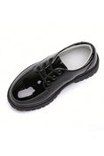 Load image into Gallery viewer, Boys Black Patent Leather Dress Shoes
