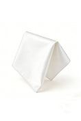 Load image into Gallery viewer, Boys White Satin Pocket Square
