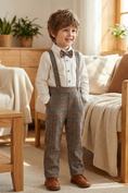 Load image into Gallery viewer, Boy Retro Casual Strap Pants
