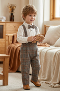 Load image into Gallery viewer, Boy Retro Casual Strap Pants

