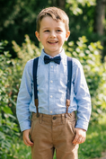 Load image into Gallery viewer, Boys' Fashionable And Minimalist Sky Blue Pure Cotton Shirt
