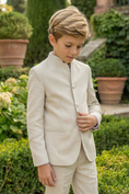 Load image into Gallery viewer, Boys' Low-Key Yet Luxurious Round-Neck Two-Piece Suit
