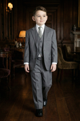 Bild in Galerie-Betrachter laden, Boys' Solid Color Casual Comfortable Three-Piece Suit

