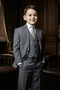 Bild in Galerie-Betrachter laden, Boys' Solid Color Casual Comfortable Three-Piece Suit
